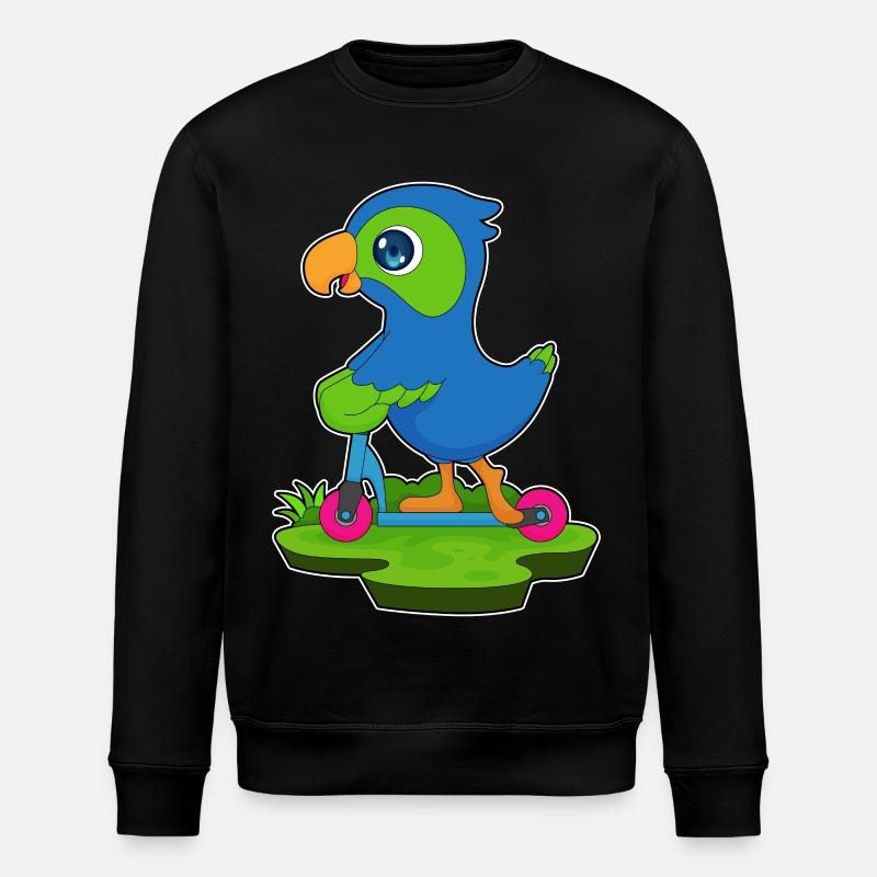 Papagei Roller - Stanley/Stella Unisex Bio-Sweatshirt ROLLER - Schwarz