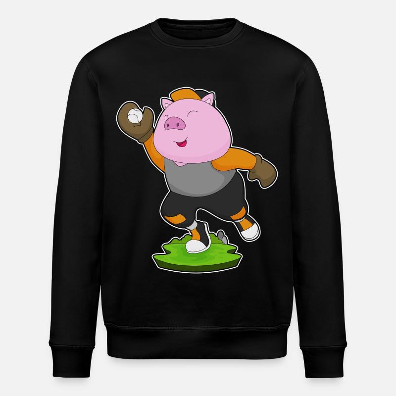 Gant de baseball Pig - Sweat bio ROLLER Stanley/Stella Unisexe - noir