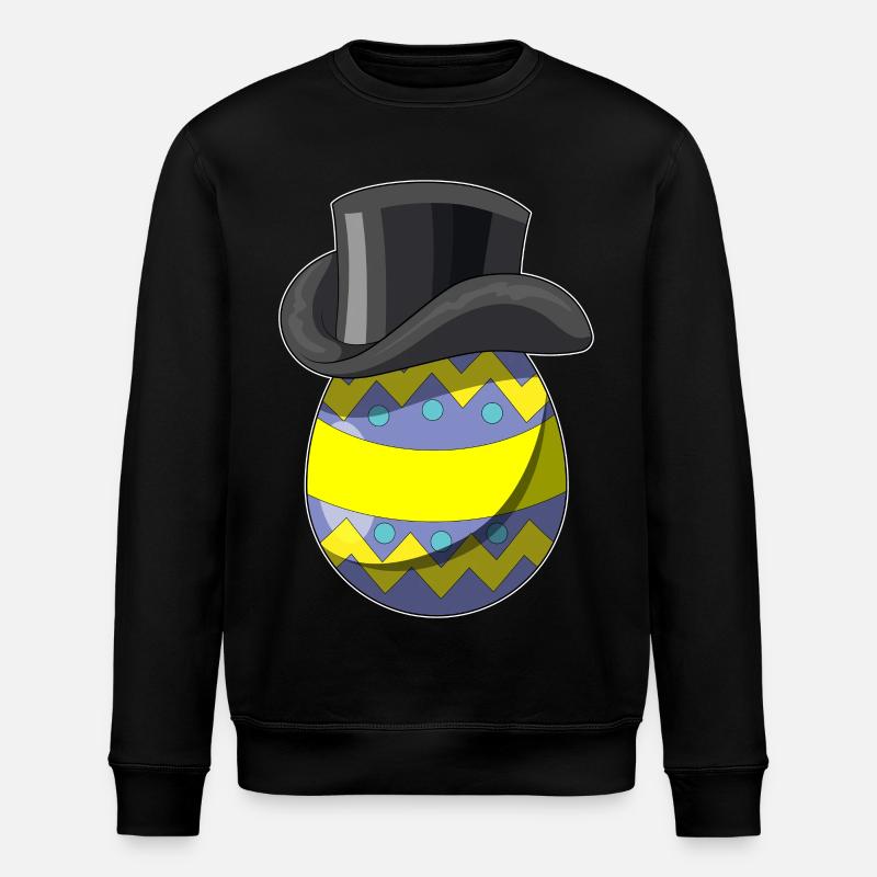 Osterei Ostern Zauberer - Stanley/Stella Unisex Bio-Sweatshirt ROLLER - Schwarz