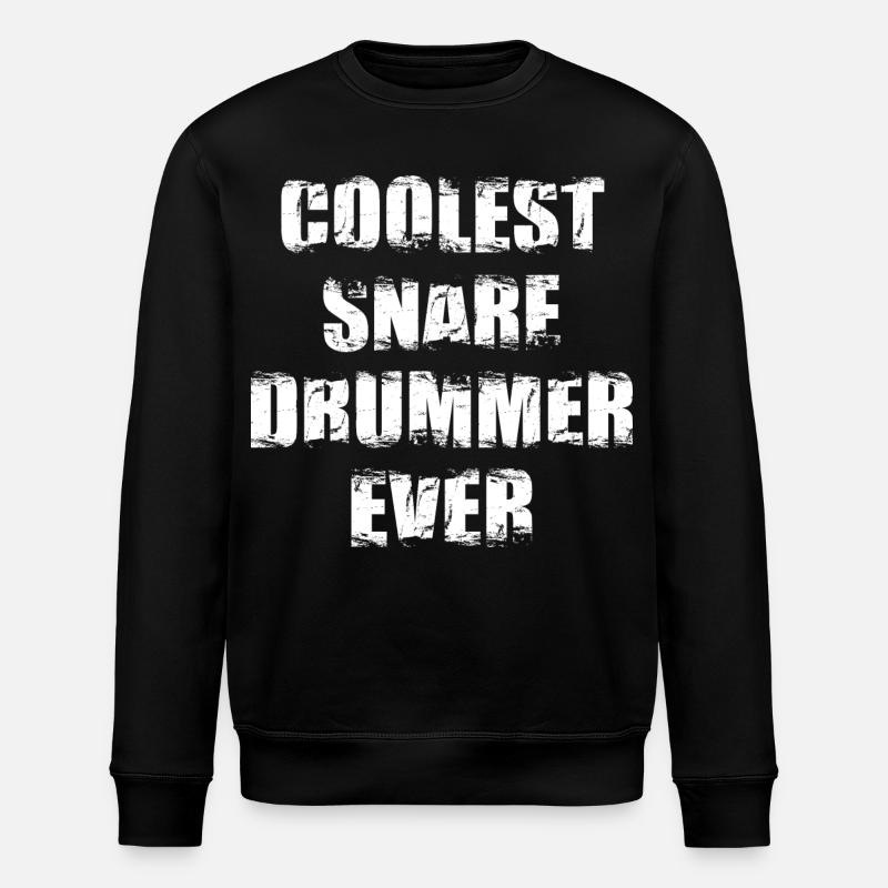 The coolest drummer ever - Stanley/Stella ROLLER Unisex Organic Sweatshirt - black