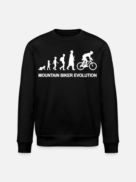 From child to mountain biker - Stanley/Stella ROLLER Unisex Organic Sweatshirt - black