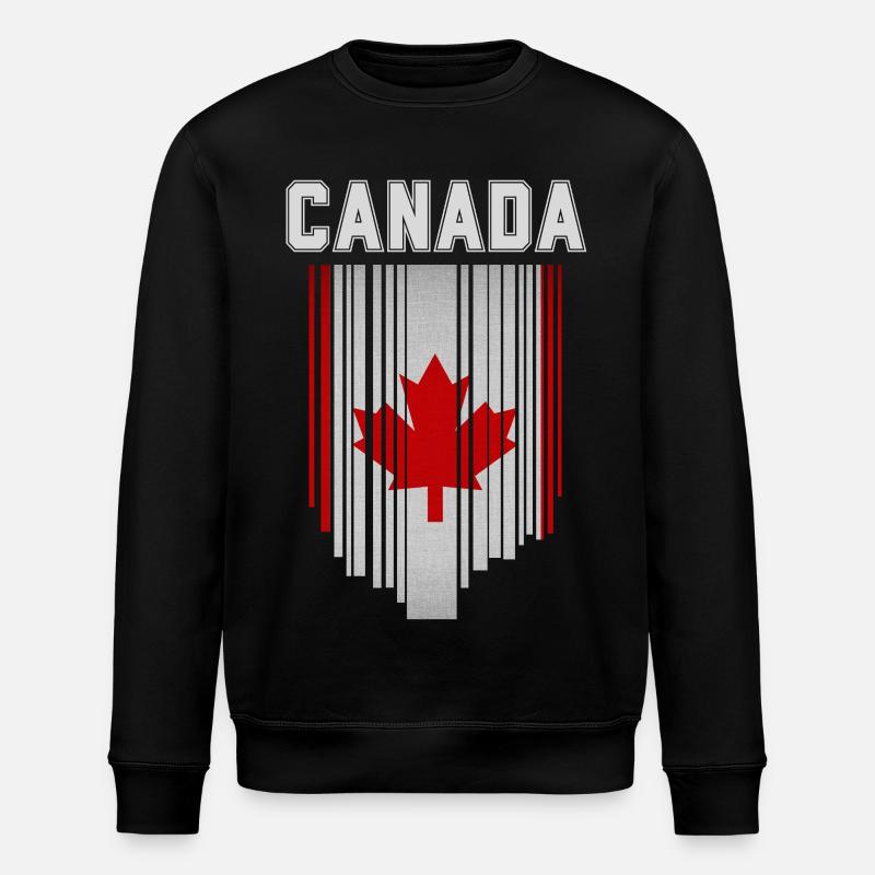 Drapeau du Canada, fierté canadienne - Sweat bio ROLLER Stanley/Stella Unisexe - noir