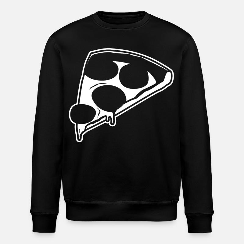 Pizza Drawing - Stanley/Stella ROLLER Unisex Organic Sweatshirt - black