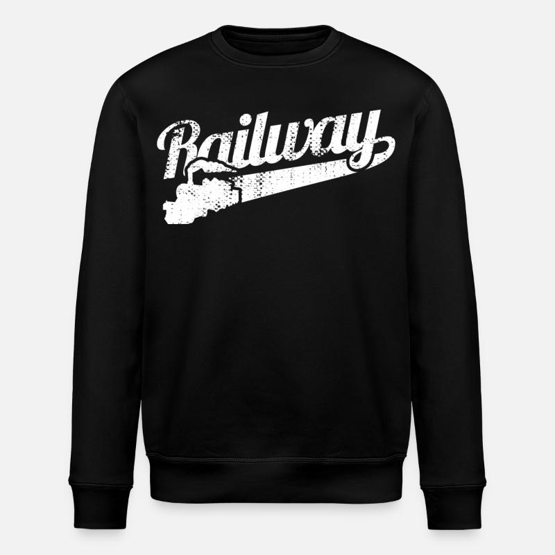 L'amour des chemins de fer - Sweat bio ROLLER Stanley/Stella Unisexe - noir