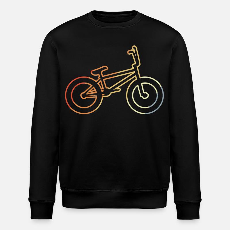 BMX Rad Skizze - Stanley/Stella Unisex Bio-Sweatshirt ROLLER - Schwarz