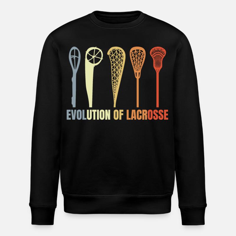 Evolution of Lacrosse - Stanley/Stella Unisex Bio-Sweatshirt ROLLER - Schwarz
