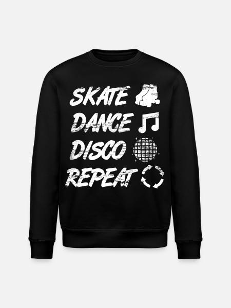 Rollschuh Disco - Stanley/Stella Unisex Bio-Sweatshirt ROLLER - Schwarz