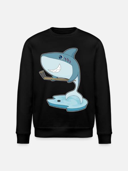 Hai Eishockey Eishockeyschläger - Stanley/Stella Unisex Bio-Sweatshirt ROLLER - Schwarz