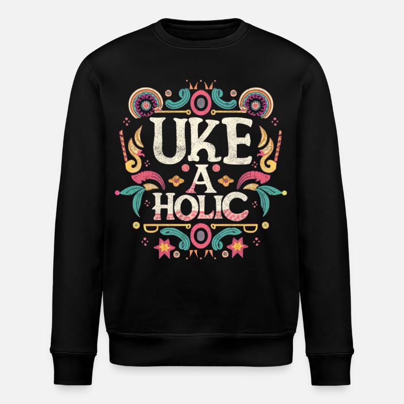 Uke-aholic - Stanley/Stella Unisex Bio-Sweatshirt ROLLER - Schwarz