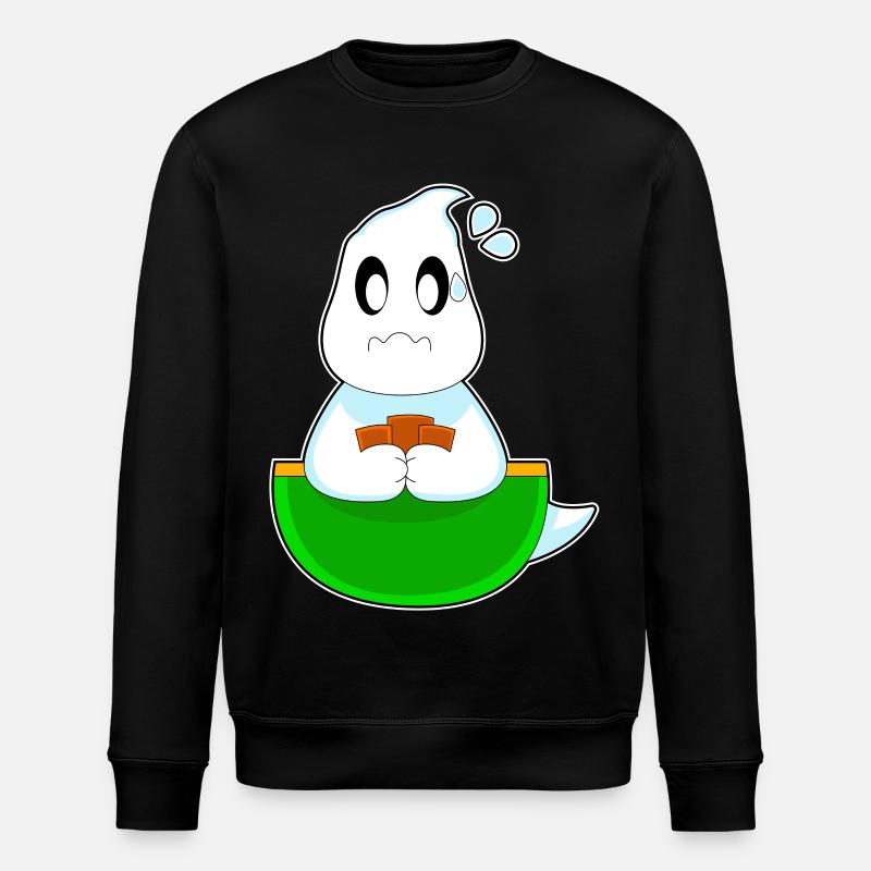 Geist Halloween Poker - Stanley/Stella Unisex Bio-Sweatshirt ROLLER - Schwarz