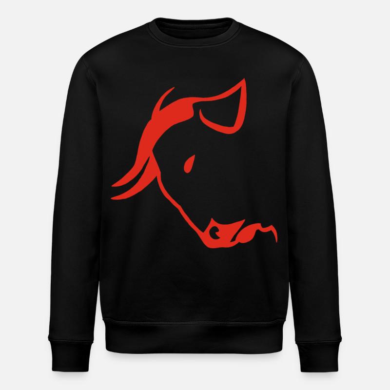 Der Kopf von - Stanley/Stella Unisex Bio-Sweatshirt ROLLER - Schwarz