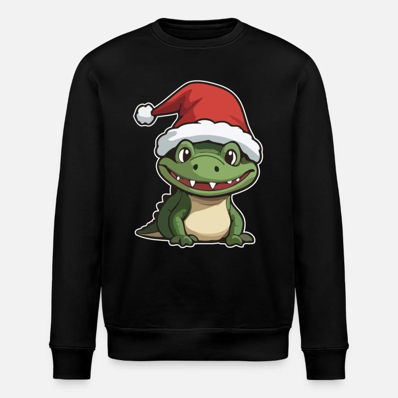 Crocodile Noël - Sweat bio ROLLER Stanley/Stella Unisexe - noir