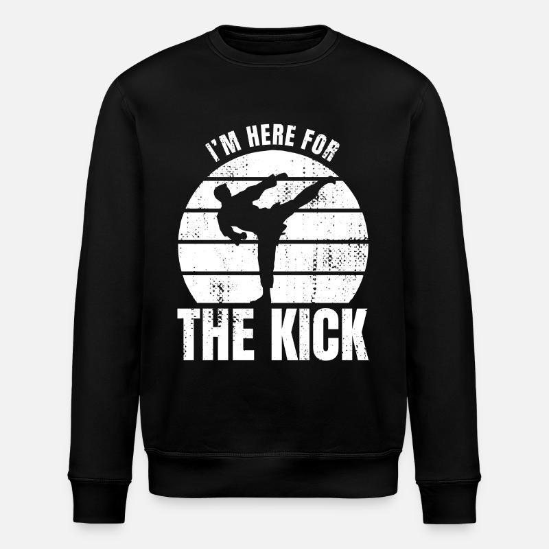 Lustiger Karate Spruch - Stanley/Stella Unisex Bio-Sweatshirt ROLLER - Schwarz