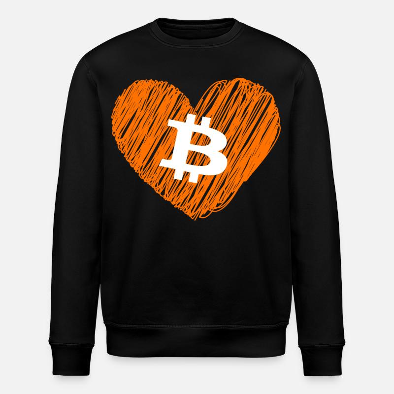 Bitcoin Crypto Cryptocurrency Splash - Stanley/Stella Unisex Bio-Sweatshirt ROLLER - Schwarz