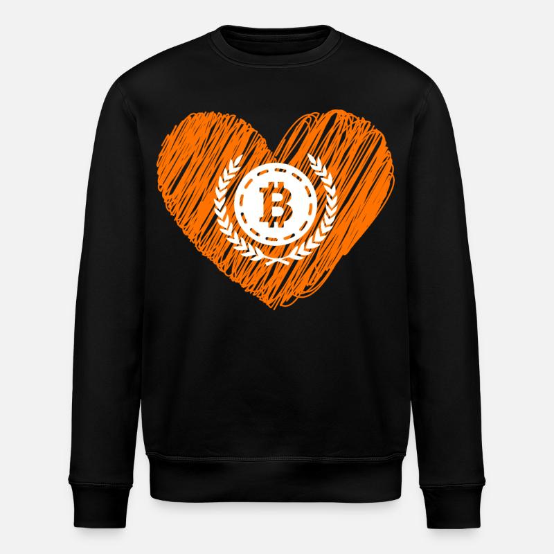 Bitcoin Crypto Cryptocurrency Splash - Stanley/Stella Unisex Bio-Sweatshirt ROLLER - Schwarz