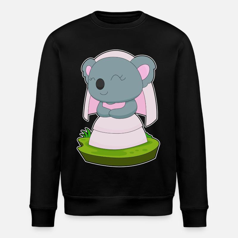 Voile de mariée Koala Mariage - Sweat bio ROLLER Stanley/Stella Unisexe - noir