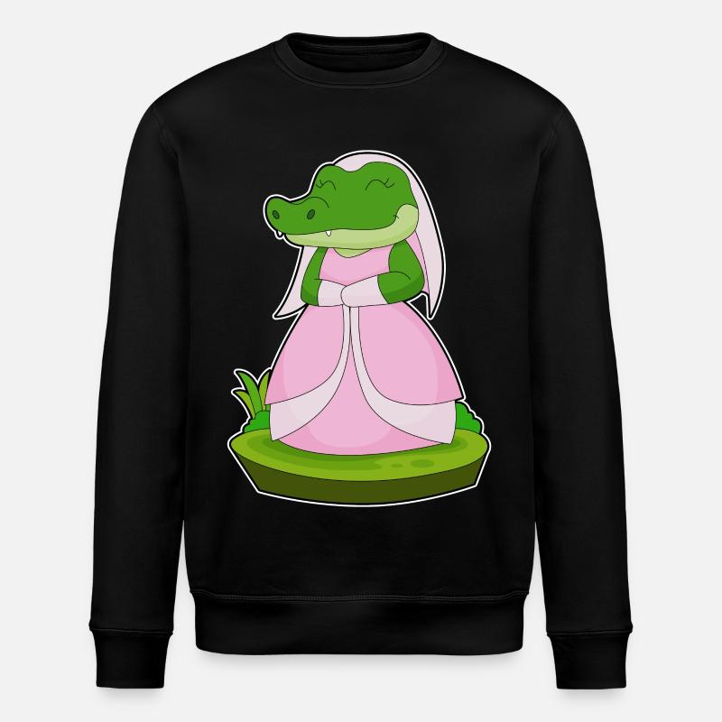 Crocodile voile de mariée mariage - Sweat bio ROLLER Stanley/Stella Unisexe - noir