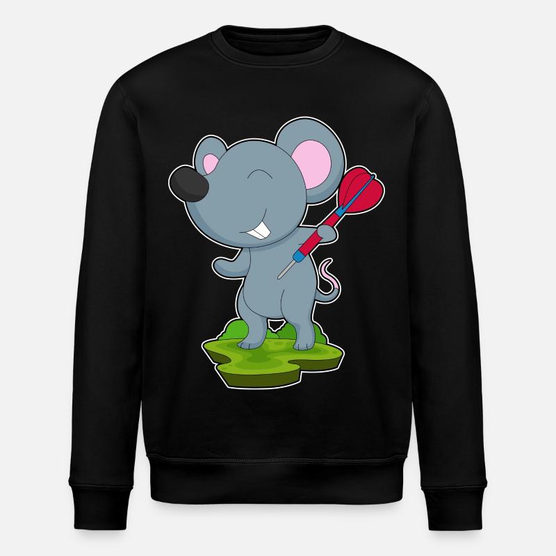 Fléchette de souris - Sweat bio ROLLER Stanley/Stella Unisexe - noir