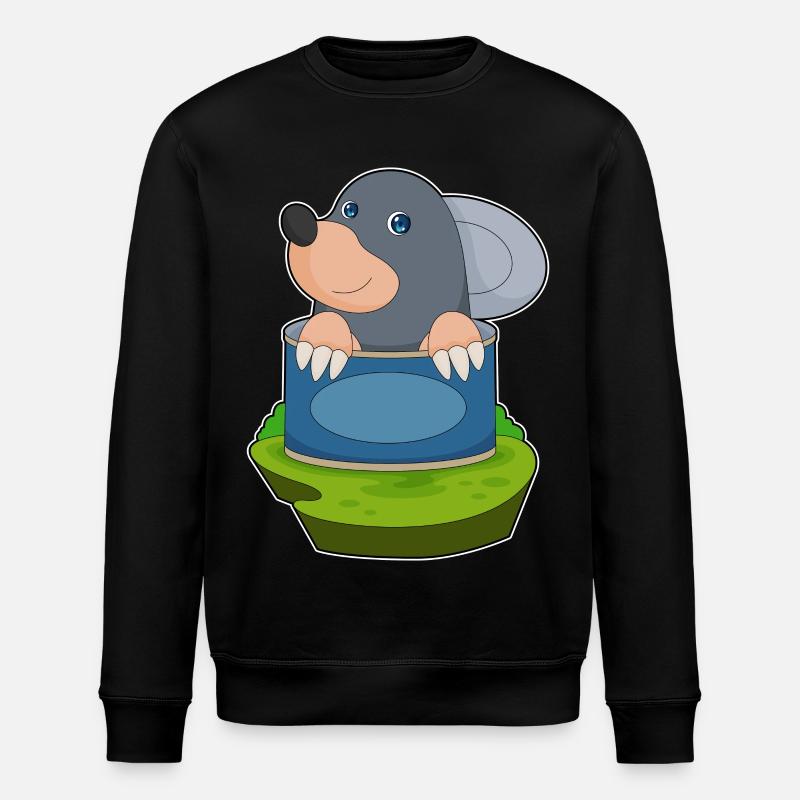 Mole Tin - Stanley/Stella ROLLER Unisex Organic Sweatshirt - black