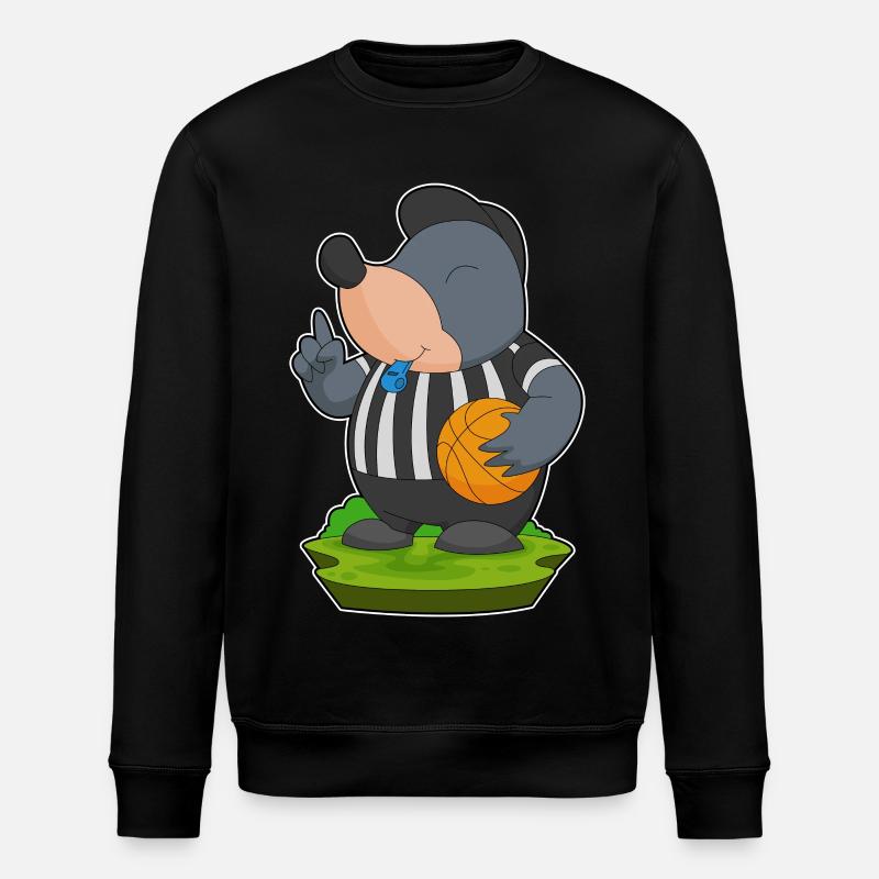 Taupe Arbitre Basket-ball - Sweat bio ROLLER Stanley/Stella Unisexe - noir