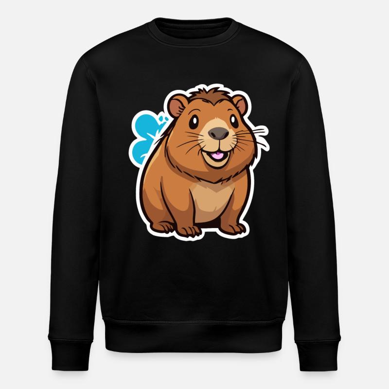 Capybara - Stanley/Stella ROLLER Unisex Organic Sweatshirt - black