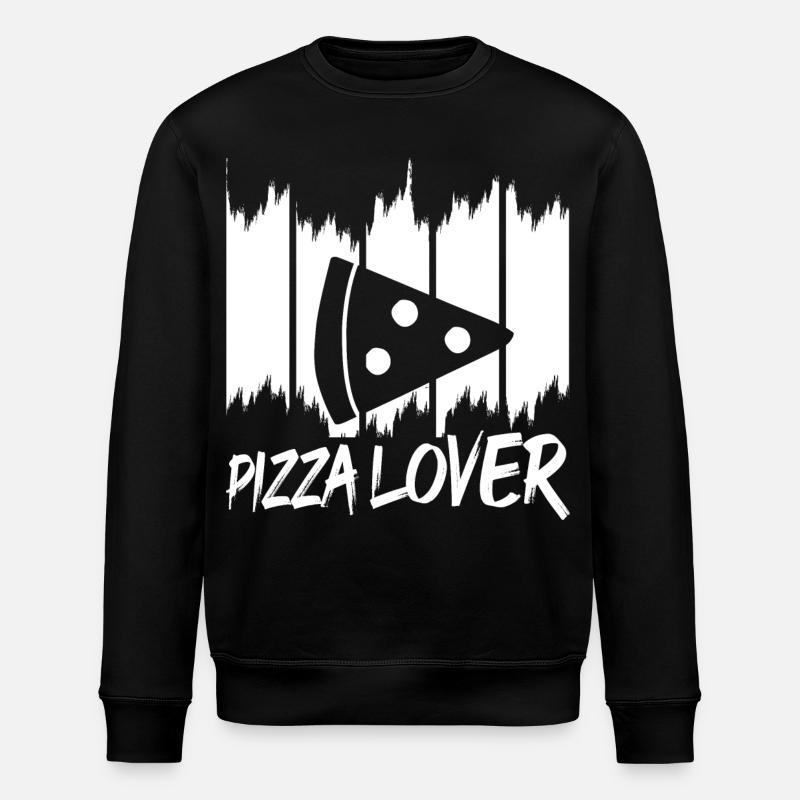 Drôle d’amateur de pizza - Sweat bio ROLLER Stanley/Stella Unisexe - noir
