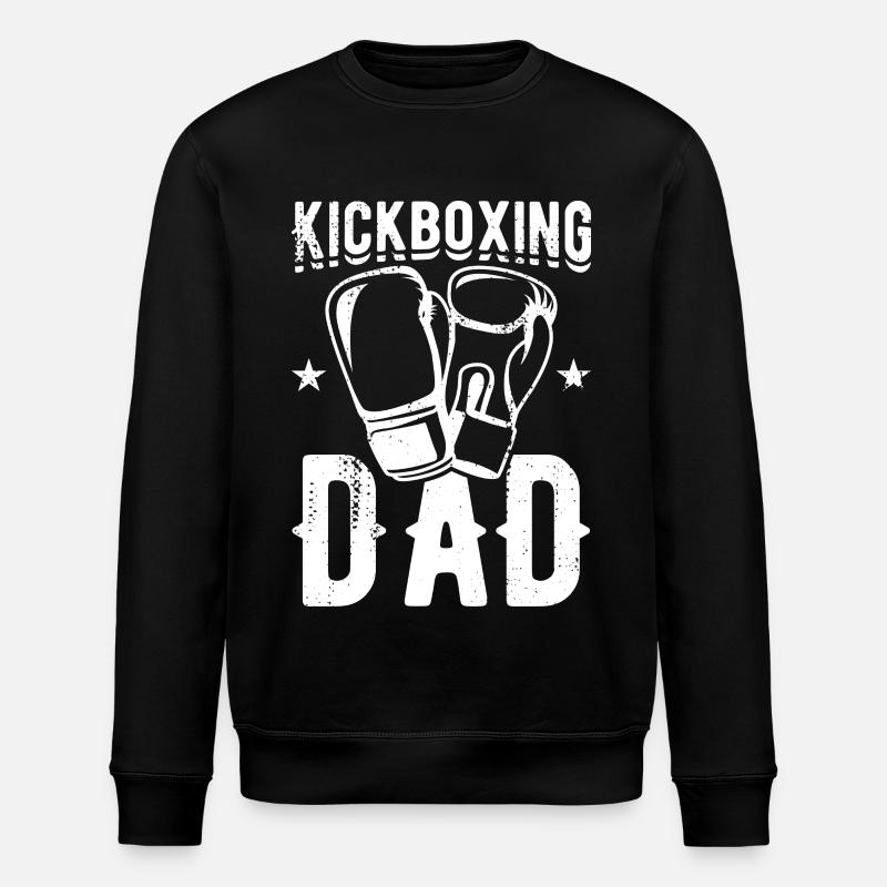 Kickboxer Dad - Stanley/Stella ROLLER Unisex Organic Sweatshirt - black