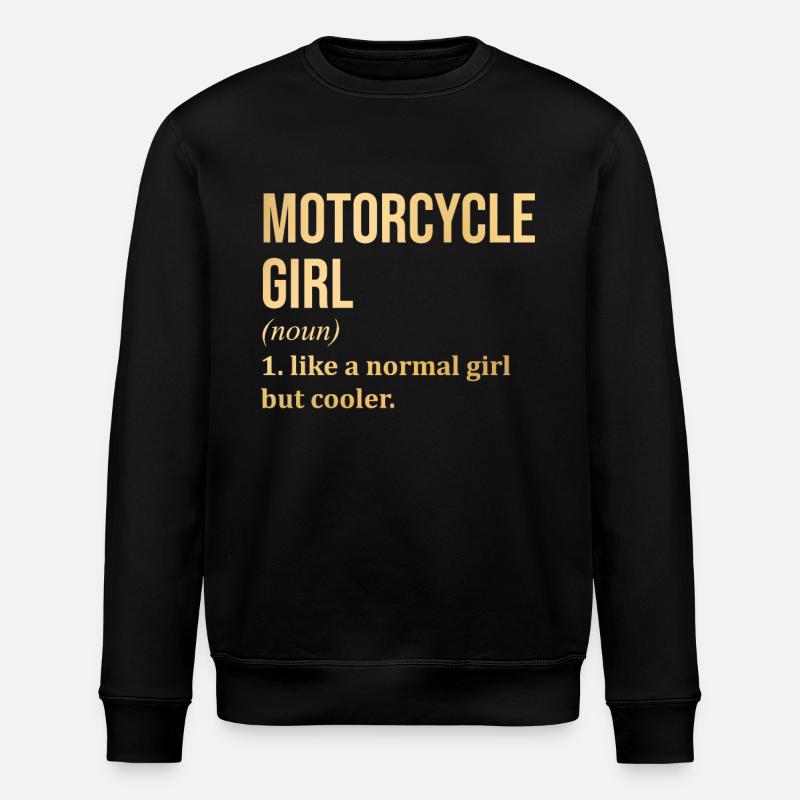 Motocyclisme Fille Drôle Dire - Sweat bio ROLLER Stanley/Stella Unisexe - noir