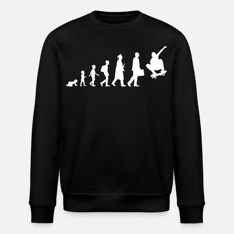 Entwicklung eines Skateboarders - Stanley/Stella Unisex Bio-Sweatshirt ROLLER - Schwarz