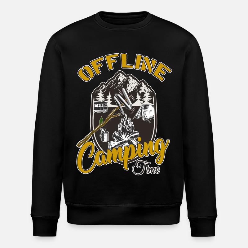 Camping - Stanley/Stella Unisex Bio-Sweatshirt ROLLER - Schwarz