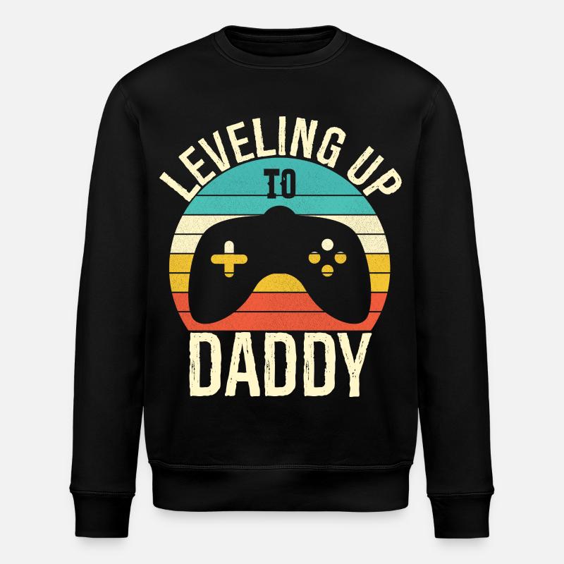 Leveling up to daddy - Sweat bio ROLLER Stanley/Stella Unisexe - noir