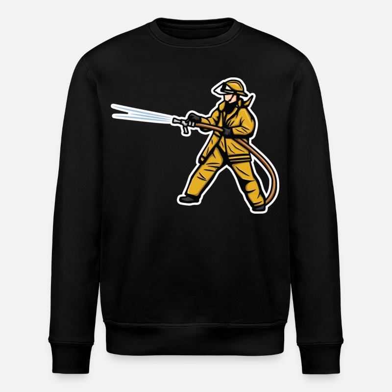 Feuerwehrjunge - Stanley/Stella Unisex Bio-Sweatshirt ROLLER - Schwarz
