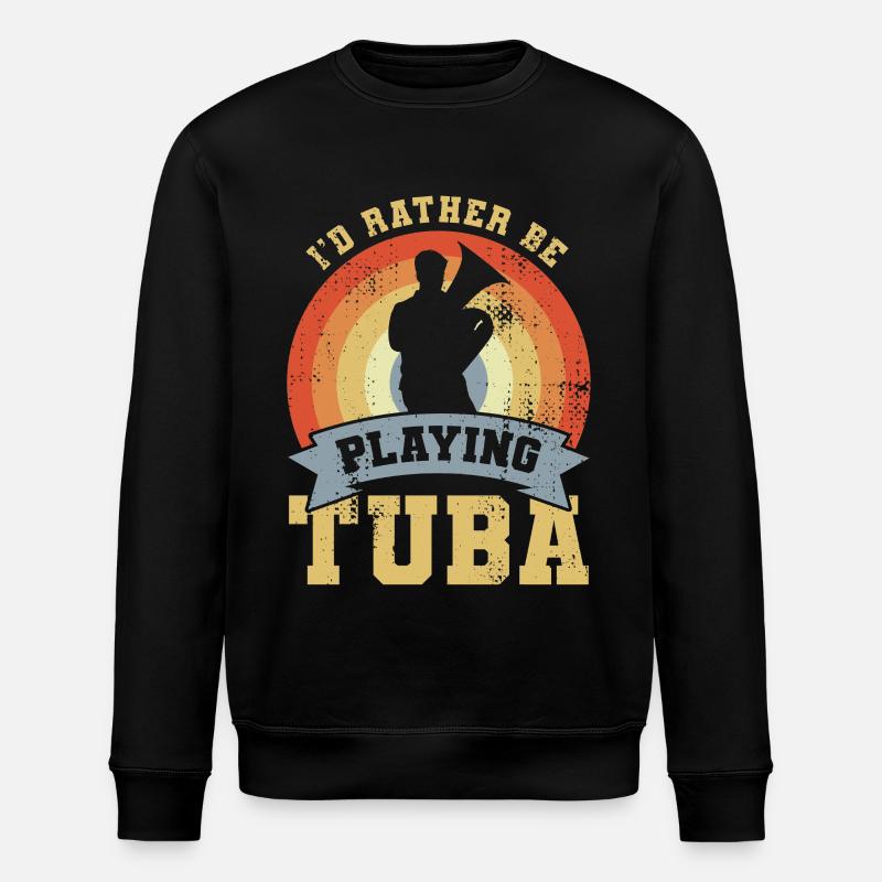Tuba Zitat - Stanley/Stella Unisex Bio-Sweatshirt ROLLER - Schwarz