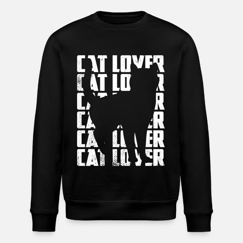 Amoureux des chats - Sweat bio ROLLER Stanley/Stella Unisexe - noir