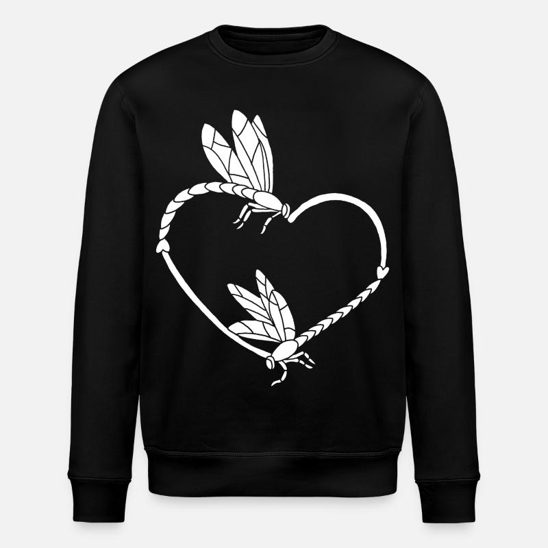 Insects in Love (White) - Stanley/Stella ROLLER Unisex Organic Sweatshirt - black