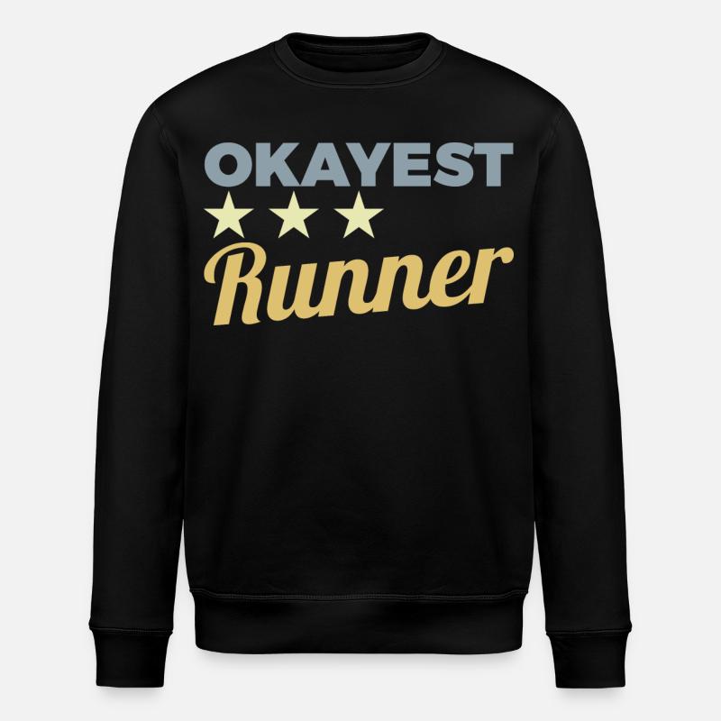 Okayest Runner - Stanley/Stella Unisex Bio-Sweatshirt ROLLER - Schwarz