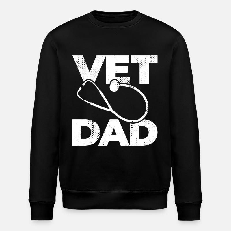 Veterinary Dad - Stanley/Stella ROLLER Unisex Organic Sweatshirt - black