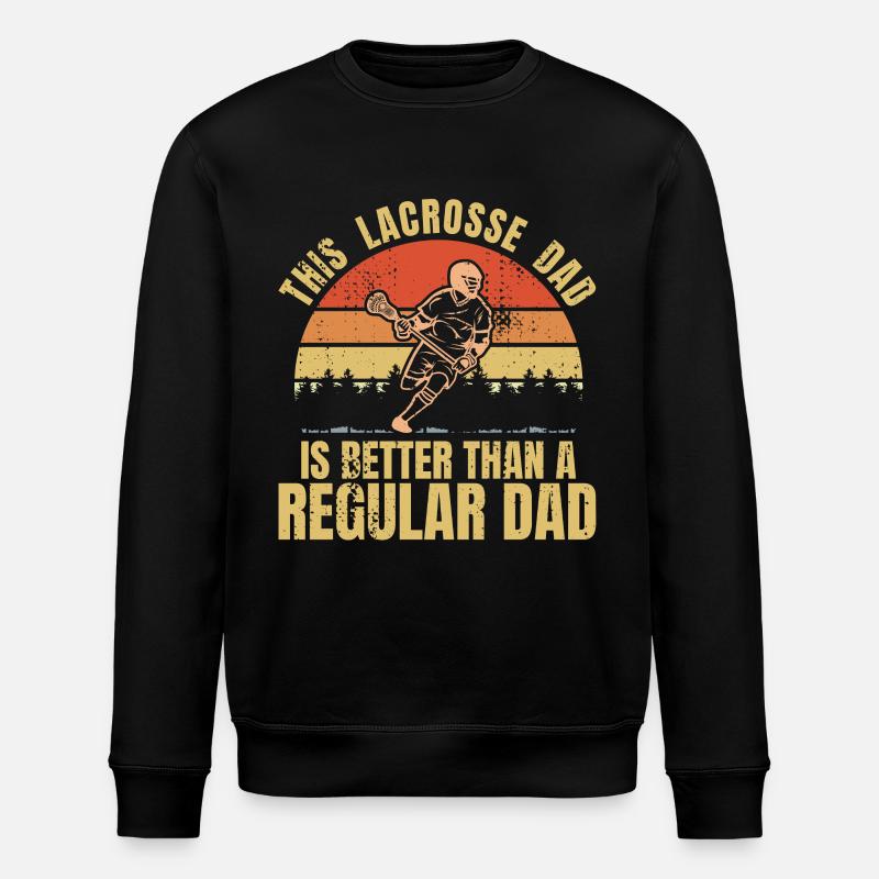 Lacrosse Vater - Stanley/Stella Unisex Bio-Sweatshirt ROLLER - Schwarz