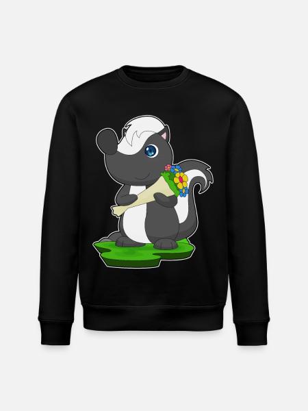 Bouquet de moufettes - Sweat bio ROLLER Stanley/Stella Unisexe - noir