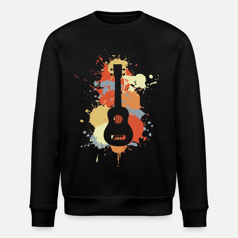 Ukulele Musik Retro - Stanley/Stella Unisex Bio-Sweatshirt ROLLER - Schwarz