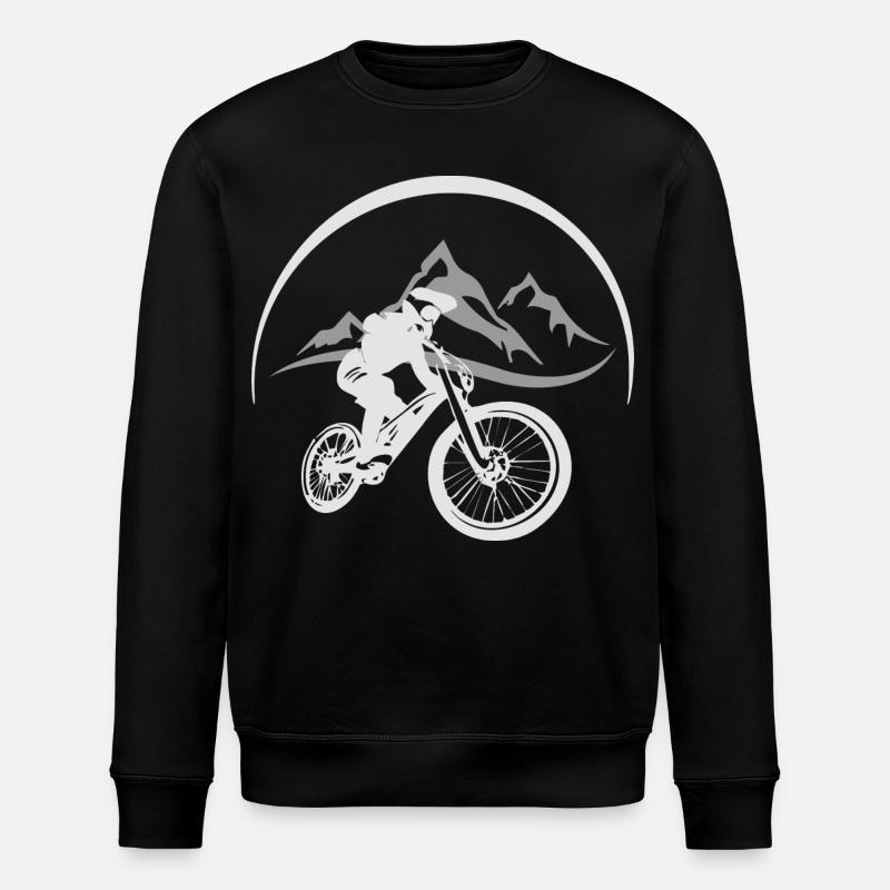 Mountain Biker - Stanley/Stella ROLLER Unisex Organic Sweatshirt - black