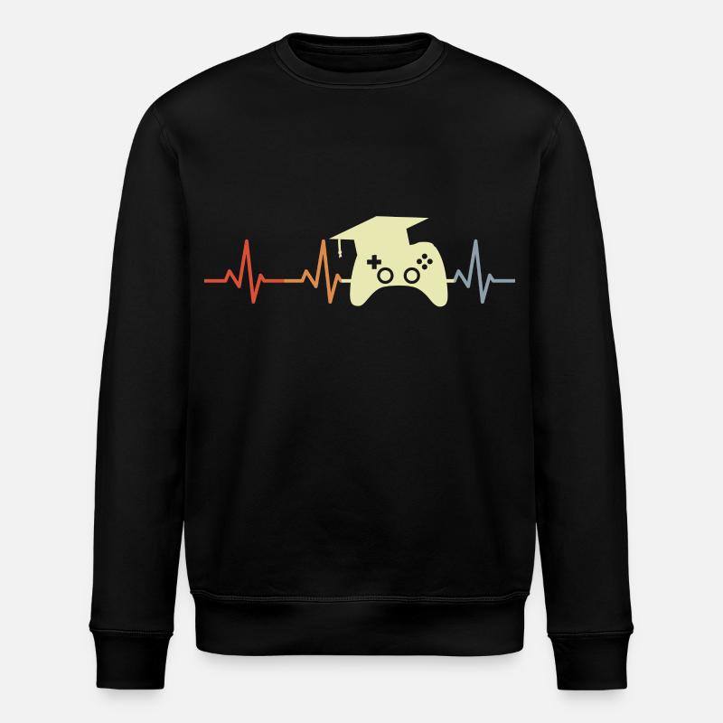 Programmeur de jeux Heartbeat - Sweat bio ROLLER Stanley/Stella Unisexe - noir