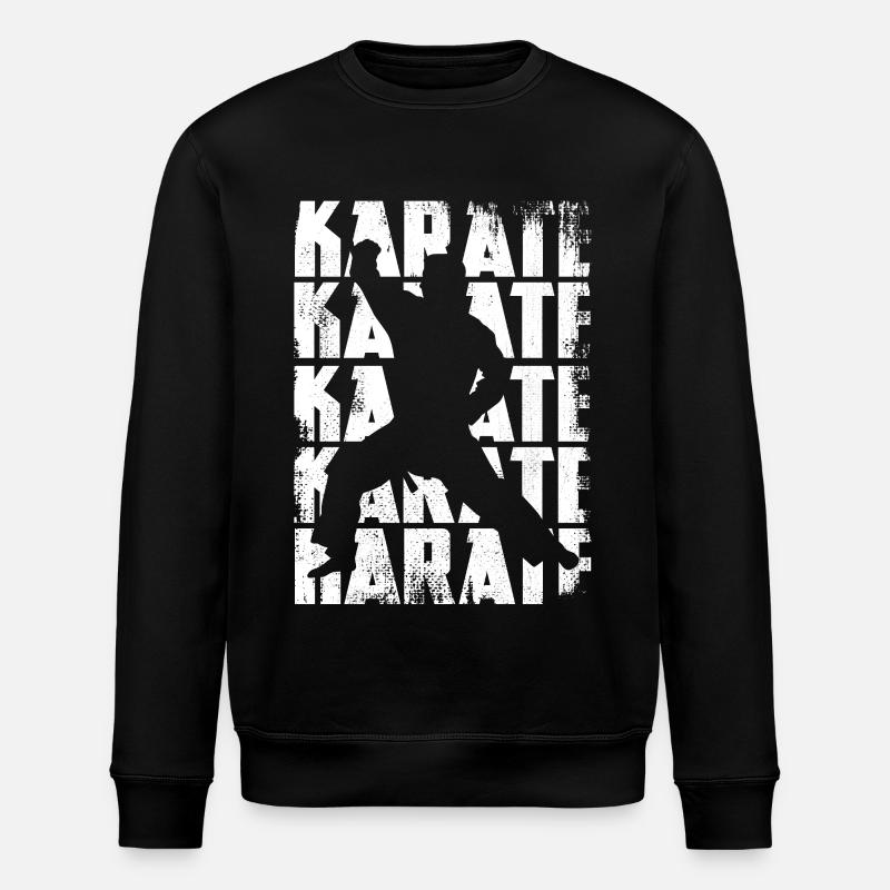 Karaté drôle - Sweat bio ROLLER Stanley/Stella Unisexe - noir