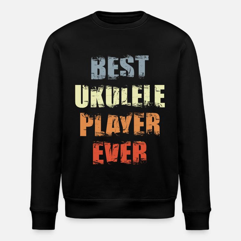 Ukulele Spieler - Stanley/Stella Unisex Bio-Sweatshirt ROLLER - Schwarz