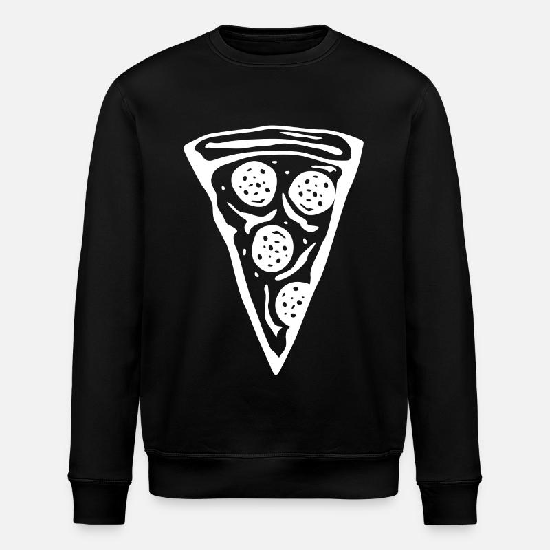 Tranche de pizza - Sweat bio ROLLER Stanley/Stella Unisexe - noir