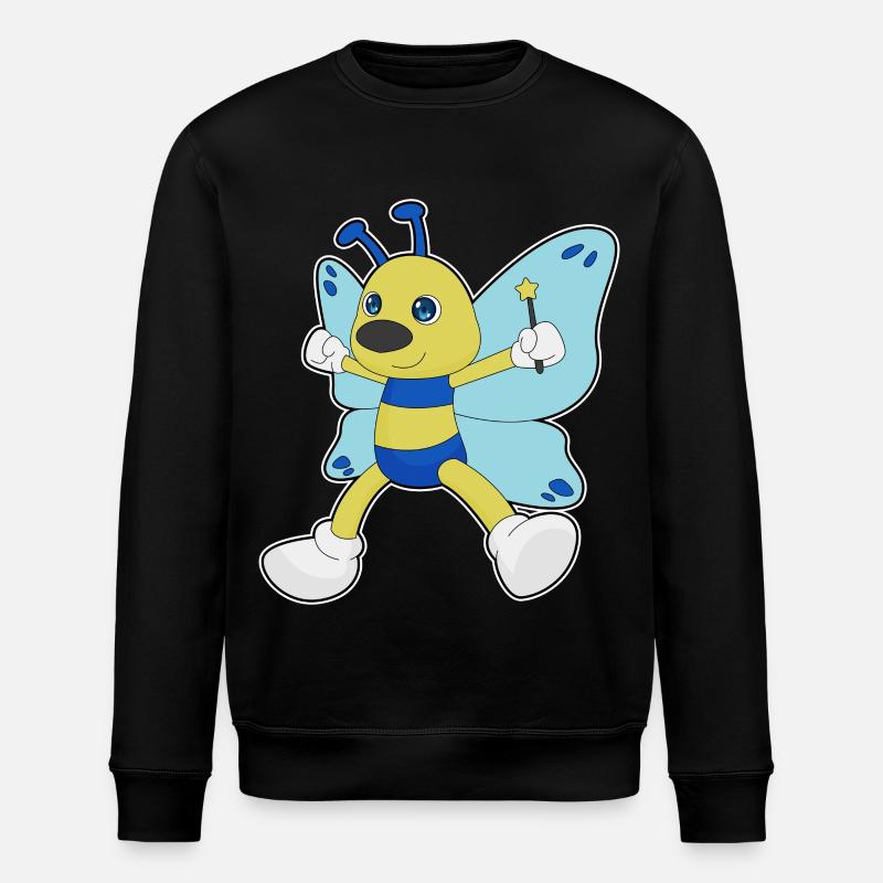 Baguette de sorcier papillon - Sweat bio ROLLER Stanley/Stella Unisexe - noir