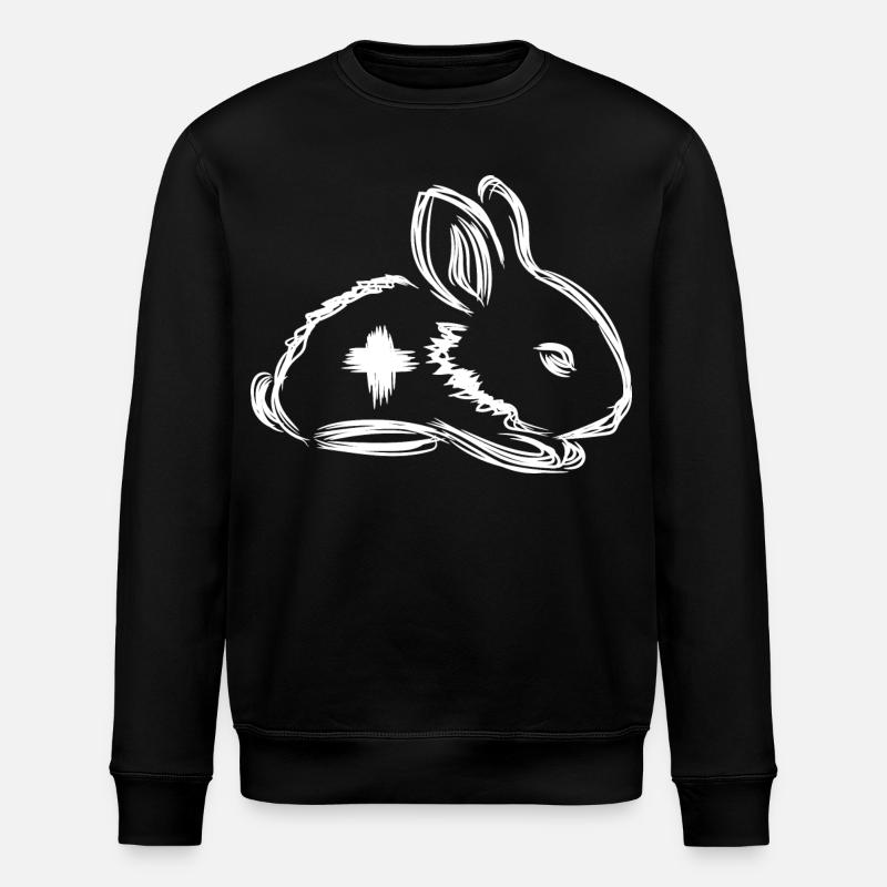 Tierarzt Kaninchen - Stanley/Stella Unisex Bio-Sweatshirt ROLLER - Schwarz