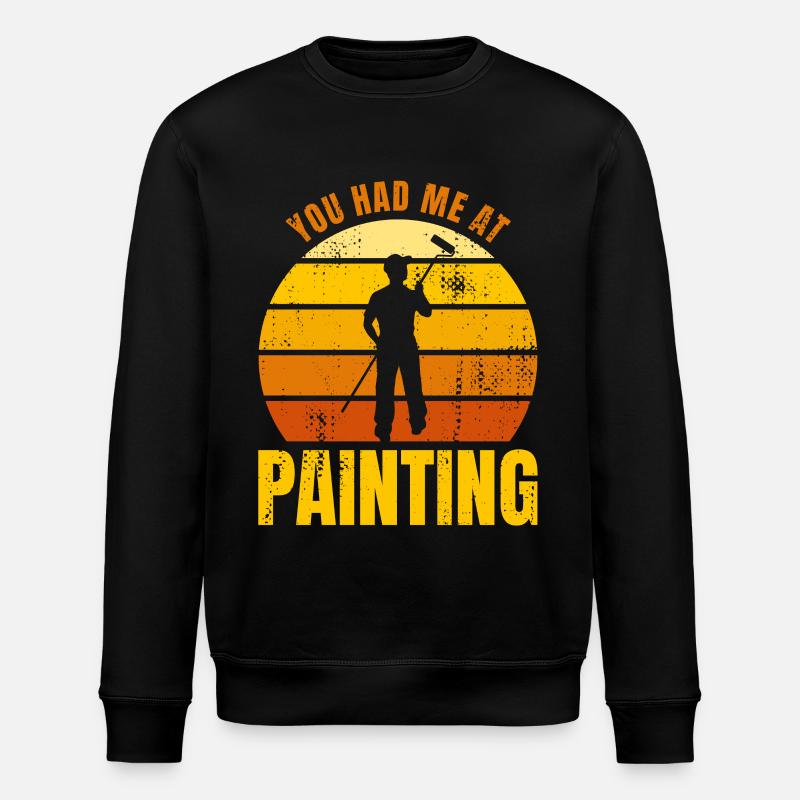 Painter Joke - Stanley/Stella ROLLER Unisex Organic Sweatshirt - black