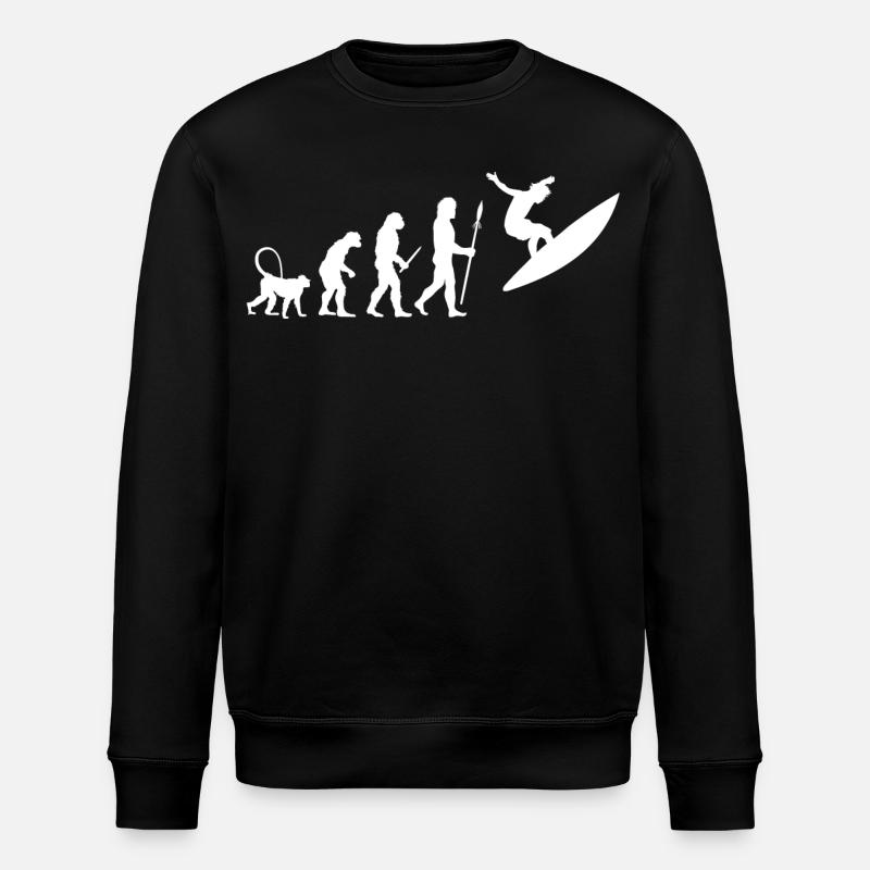Évolution du surf - Sweat bio ROLLER Stanley/Stella Unisexe - noir