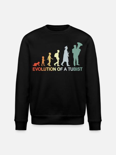 Development of a tuba player - Stanley/Stella ROLLER Unisex Organic Sweatshirt - black